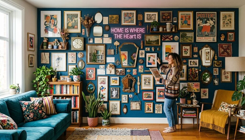 Cluttercore gallery wall displays design inspiration for modern homes