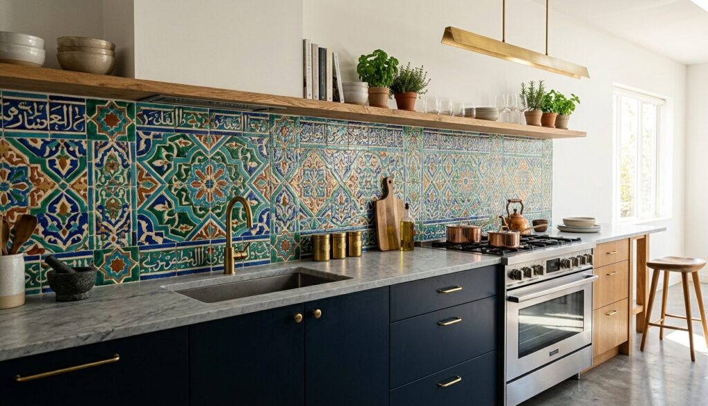 Moorish tile backsplash patterns
