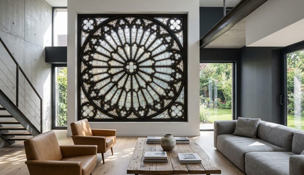 Notre Dame Gothic window replicas design inspiration for modern homes