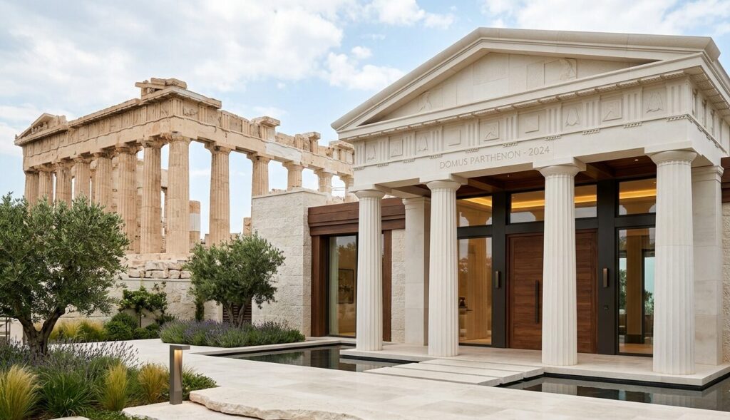 Parthenon column entrance designs design inspiration for modern homes