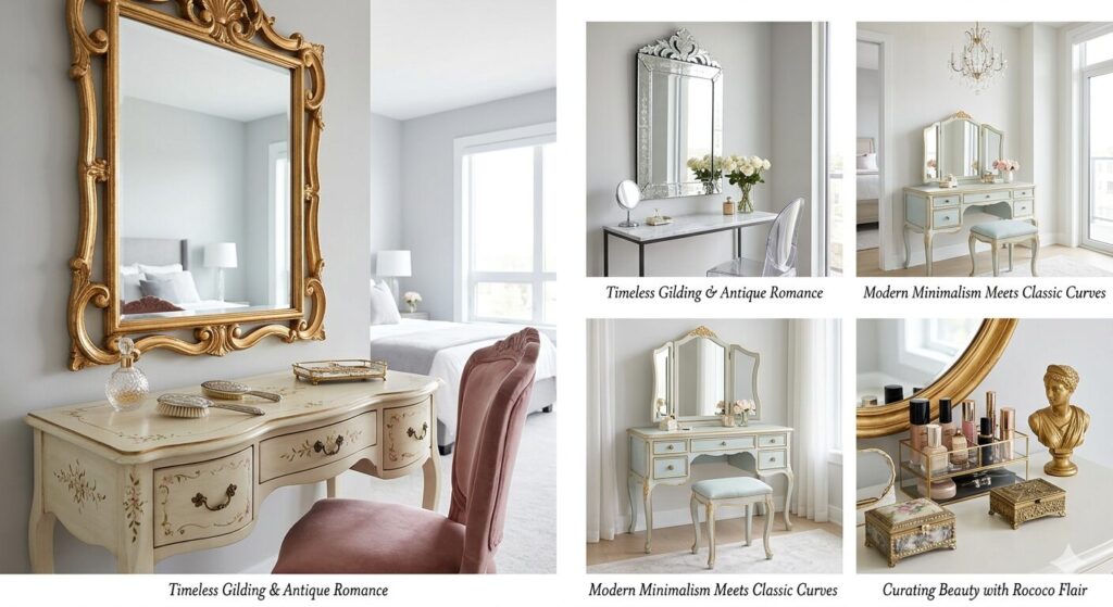 Rococo vanity setups