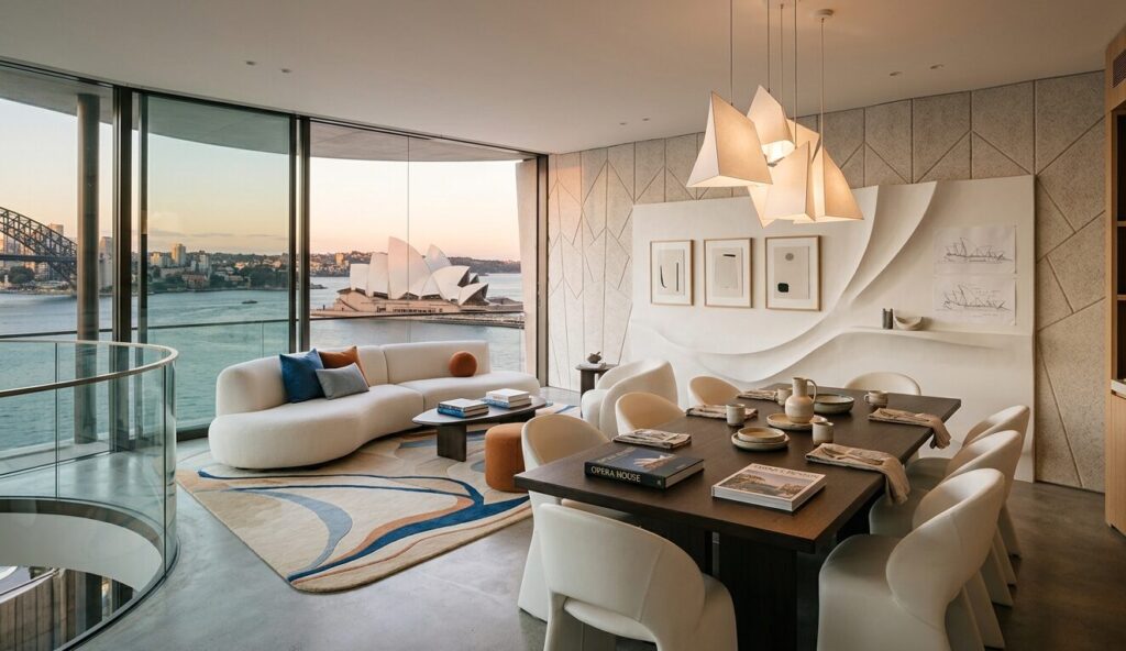 Sydney Opera House inspired decor design inspiration for modern homes