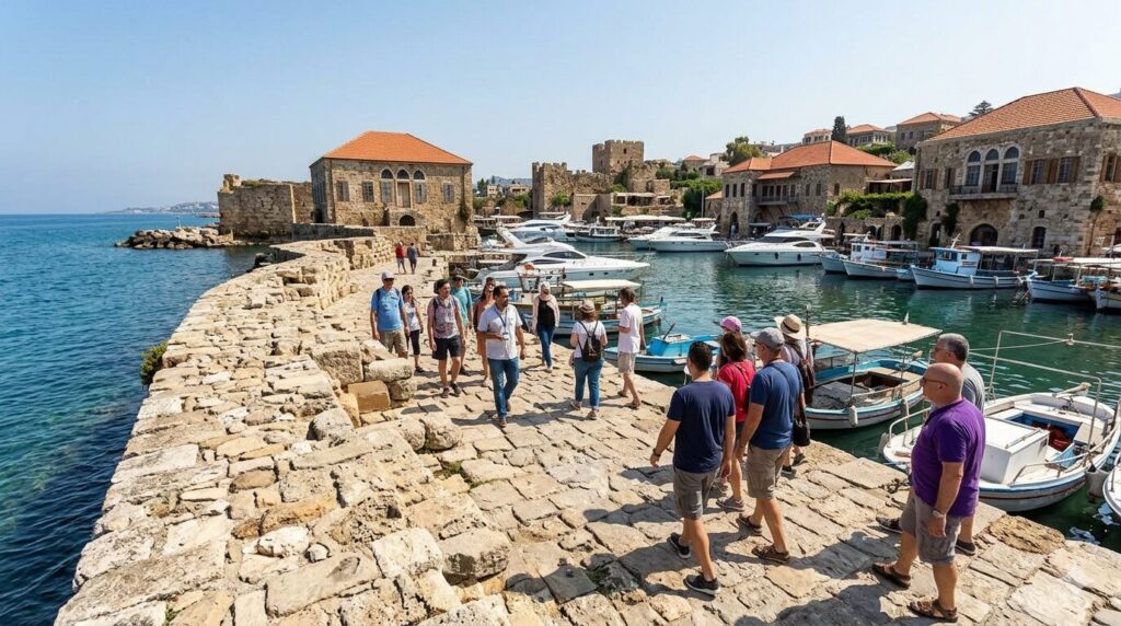 Walking Through Byblos a design tour of the Phoenician port showing ancient stone quay and traditional houses