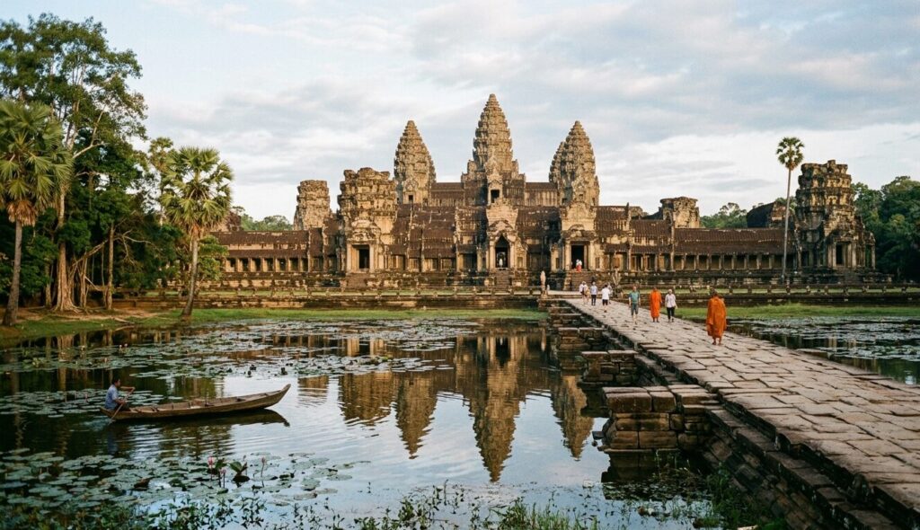 famous landmarks Angkor Wat Siem Reap, Cambodia