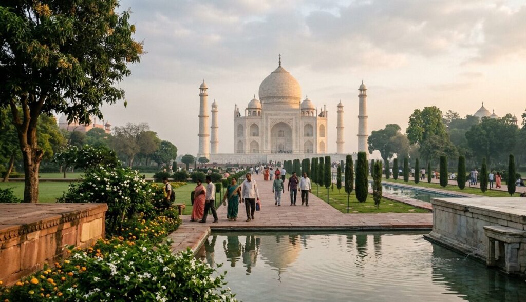 famous landmarks Taj Mahal
