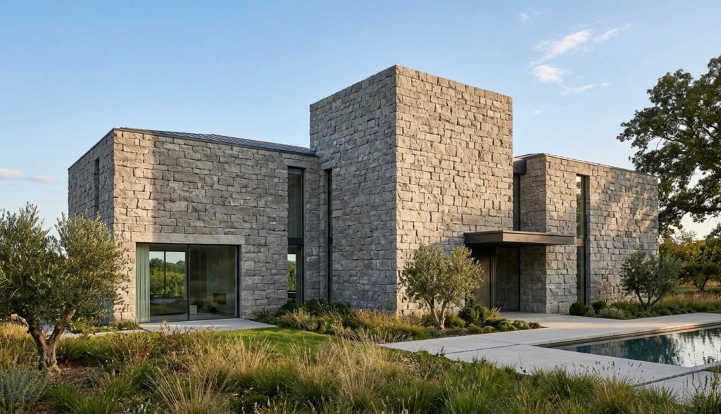 Beaufort Castle minimalist stone facades design inspiration for modern homes