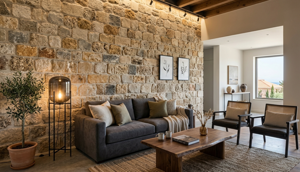 Byblos Crusader Castle textured accent walls design inspiration for modern homes