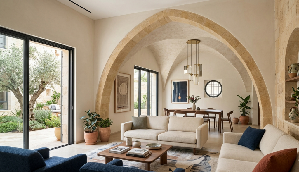 Traditional Levantine arch design mistakes design inspiration for modern homes