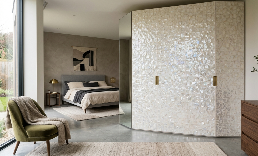 Mother of pearl wardrobes design inspiration for modern homes