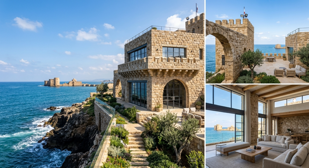 Sidon sea castle walls design inspiration for modern homes